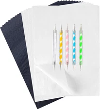 150 Pieces Black White Carbon Transfer Paper Set Tracing Paper Carbon Graphite C