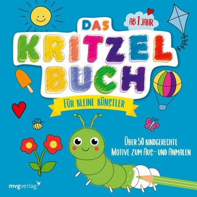 Kritzelbuch Für Kleinkinder Ab 1 Jahr | Tier-Motive Zum Ausmalen | Großflächige Bilder | Band 1 Von Flying Caticorn