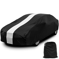 Dustproof Car Cover Indoor - Sedan Stretch 177-193 Inches Sedan Black-Upgraded