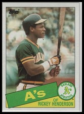 1985 Topps #115 Rickey Henderson