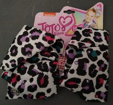 Jojo Siwa- Cheetah Print Sequin Bows-Rhinestone Studded-Brand New
