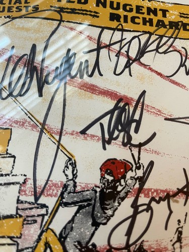 Nugent, REO, STYX Etc Signed Limited Edition Rock To The Rescue Poster - Afbeelding 16 van 24