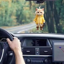 Car Ornaments Cute Cat Pendant Car Rearview Mirror Home Ideas Decoration J9N2