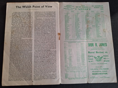 1934 Wales v Ireland - 10 Mar 1934 at St Helen's Ground, Swansea - Picture 8 of 9