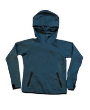 NIKE NSW Pullover Women's Tech Fleece Small 559624-334 Teal Zipper Pockets EUC