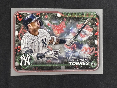 2024 Topps Holiday Gleyber Torres #H101 Silver Glitter Parallel New York Yankees