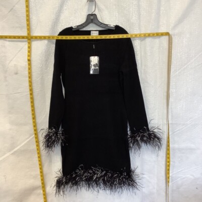 black feather bodycon dress Black Feather Bodycon Dress