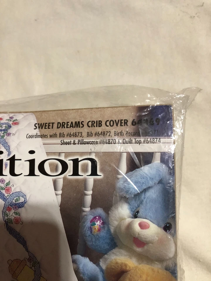 New Rare Bucilla Sweet Dreams Quilt Top 64874 Special Edition Vintage - Image 2 of 4