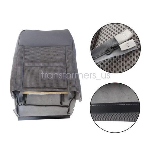 For 2005-2019 Nissan Frontier Driver Passenger Bottom Top Cloth Seat Cover Gray - Picture 34 of 132