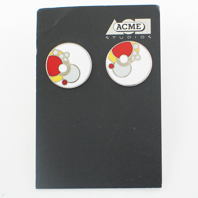 Vintage ACME Studio FRANK LLOYD WRIGHT ''Imperial White'' Earrings