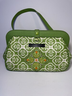Petunia Pickle Bottom Green Floral Changing Bag with Strap