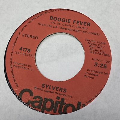 Sylvers - Boogie Fever / Free Style - 45 RPM Capitol Records 1975 - VG