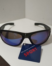 Black Sport Sunglasses 100 UVA-UVB Lens Protection.