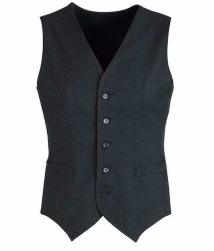 Mens Peaked Vest Waistcoat w/ Knitted Back Suit Formal Wedding Dress Up - Charcoal - 132 main image 0