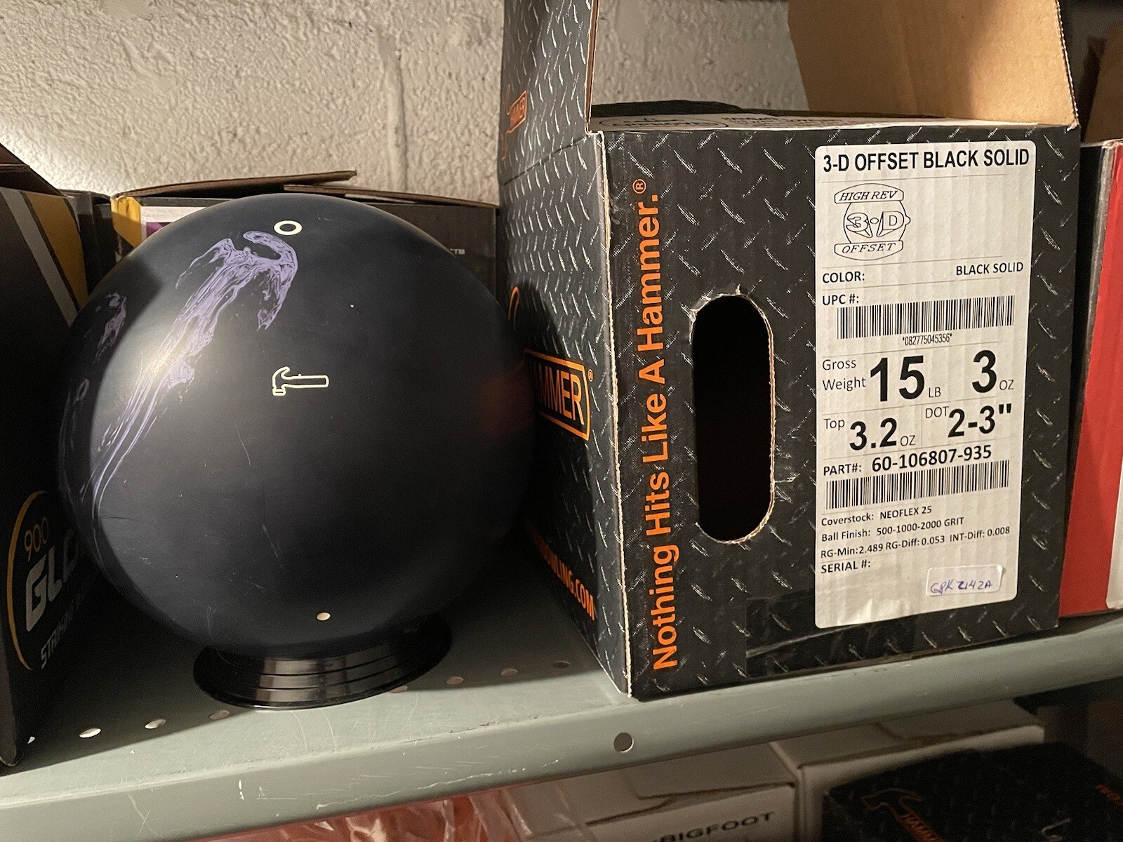 15lb Hammer 3D Offset Overseas Bowling Ball eBay
