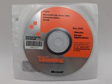Microsoft SQL Server 2000 Enterprise Edition 64-bit CD Disc