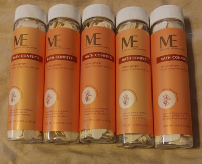 Citrus Ginger Bath Confetti 0.529 oz Lot of 5 Paraben Free Woman Owned 4/2025