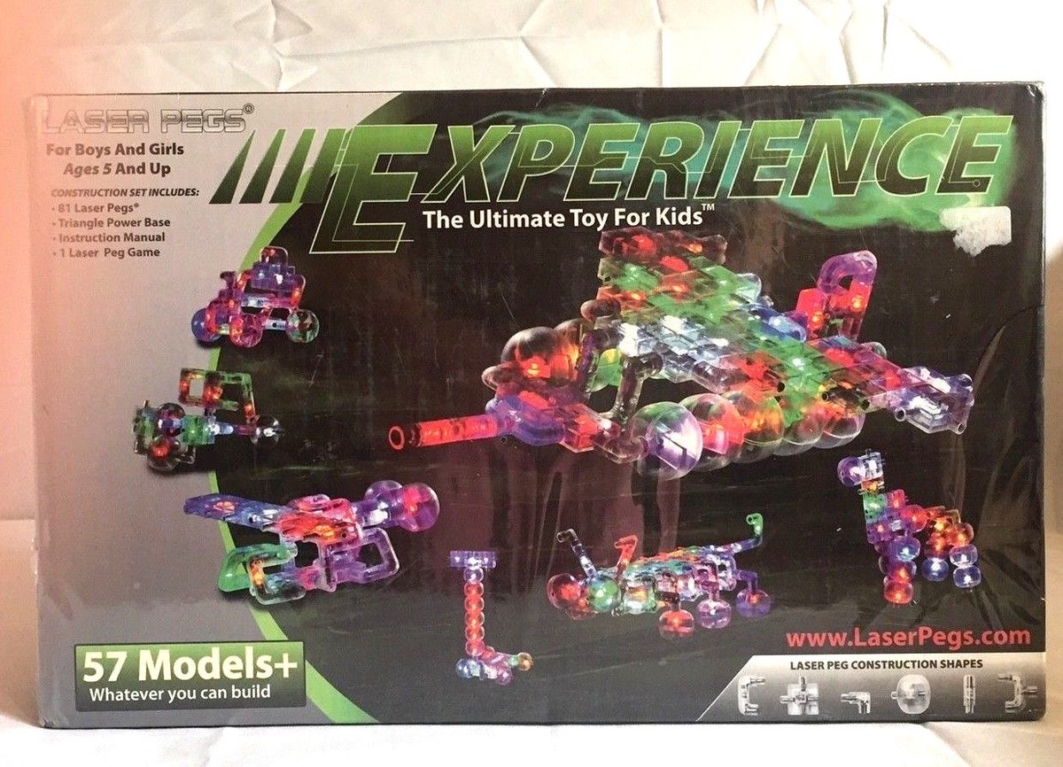 NIB Laser Pegs Construction Set 81 Laser Pegs 57 Models