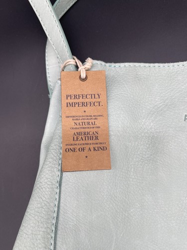 American Leather Co. Liberty Shopper In Morning Mist - Teal Blue Schultertasche - Bild 16 von 17