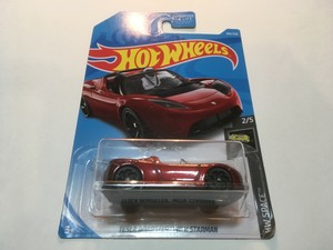 Hot Wheels Space Red Tesla Roadster With Starman Electric