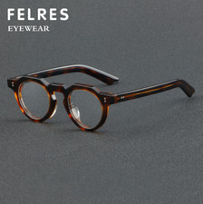 Fashion Acetate Round Eyeglasses For Men Women Clear Lens Retro Glasses Frames