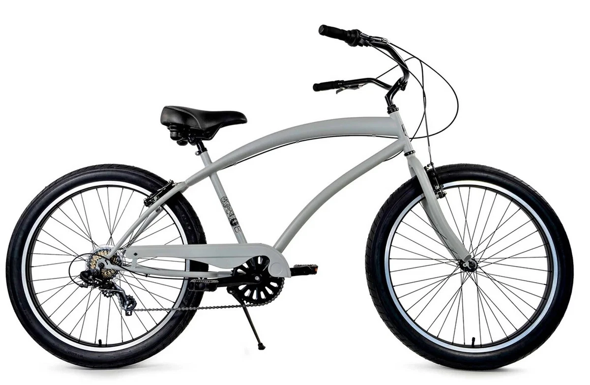 Zycle Fix Cobra Beach Cruiser 7 Speed Bicycle Bike Charcoal NEW eBay