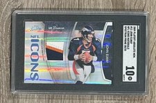 2009 Playoff Absolute #12 John Elway NFL Icons Spectrum Prime Patch #/25 SGC 10