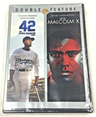 Malcolm X amd 42 The Jackie Robinson Story - Double Feature  DVD