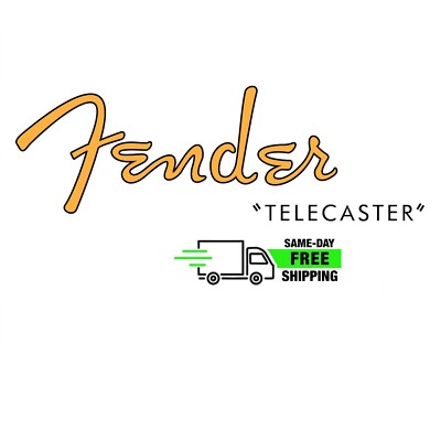 Fender Telecaster Headstock Decal for Guitars 50s Style Non-Metallic
