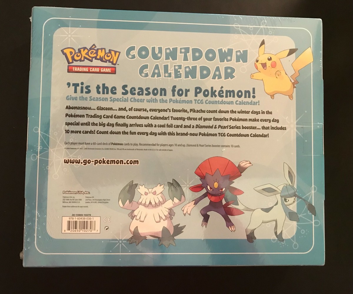 Pokemon Winter Countdown Calendar 2008 Brand New Sealed TCG | eBay