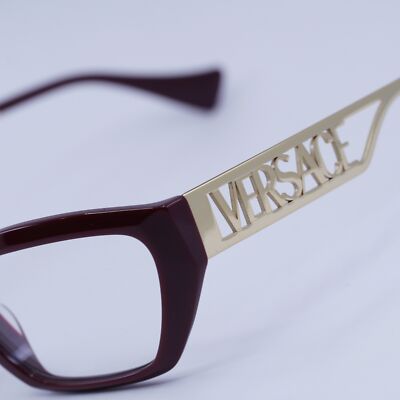 NEW VERSACE VE3327U 5381 Bordeaux 55mm Eyeglasses | eBay display picture 3