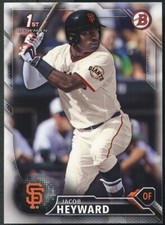 Lot of (100) Jacob Heyward 2016 Bowman Draft Paper RC Rookies - SF Giants OF QTY
