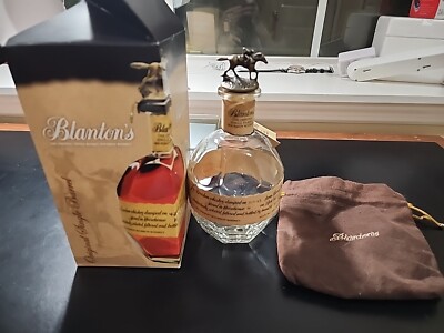 Blanton's Single Barrel, Bourbon Whiskey, Empty Bottle, Letter ''O'' Plus Box/bag