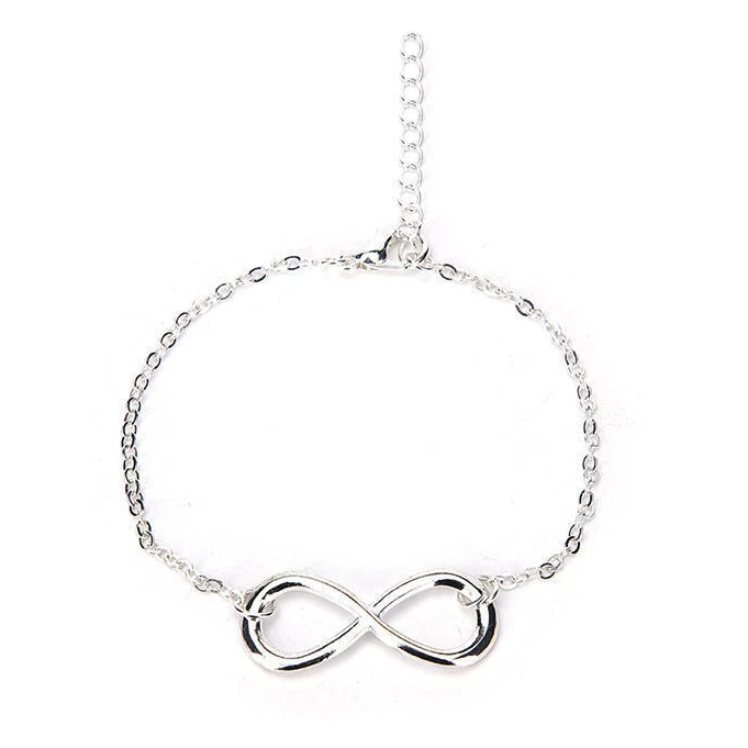 Bracciale Con Simbolo Dell'infinito Creato A Mano Con Tecnica Wire E Pesciolini