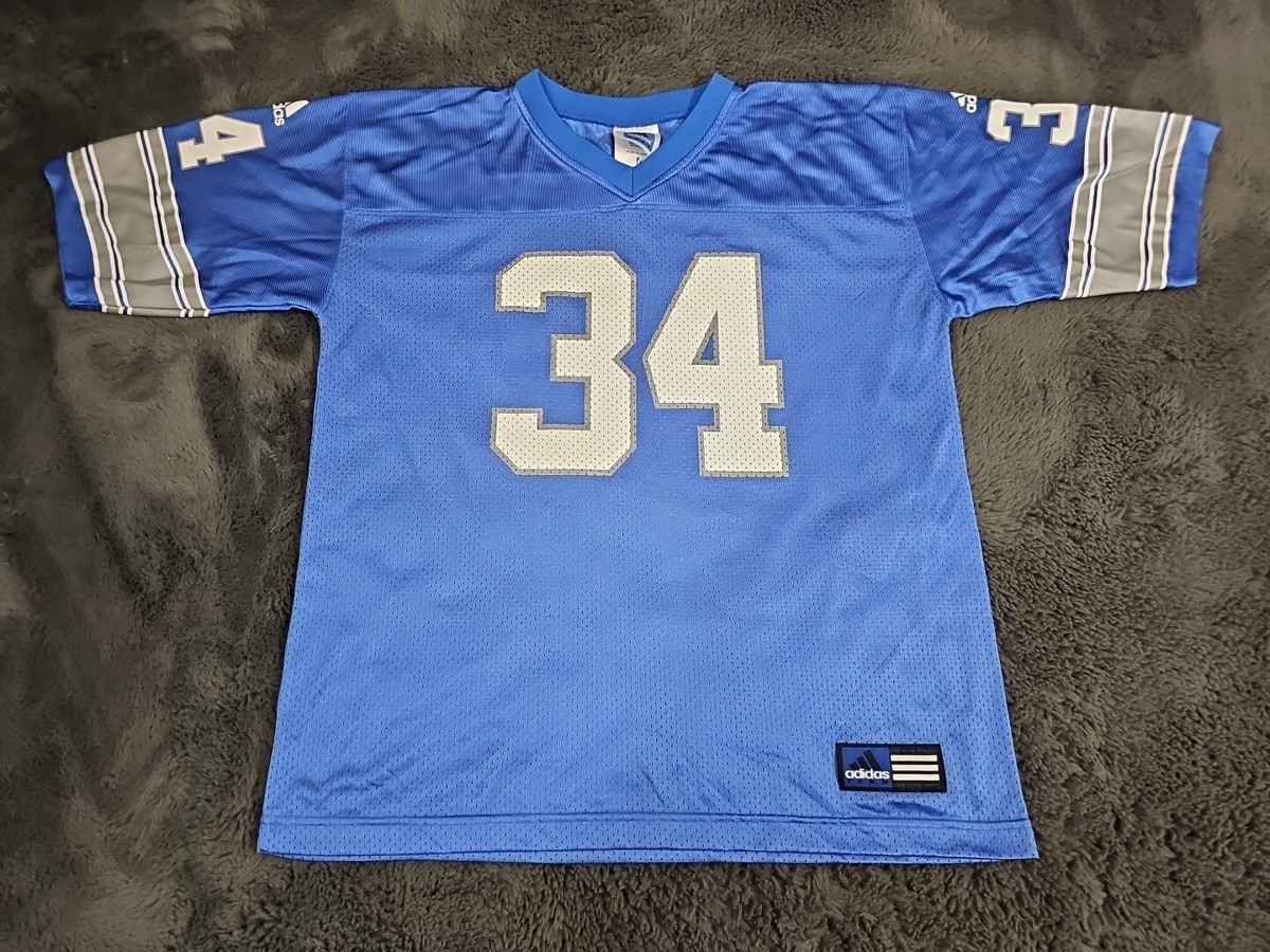 NFL Detroit Lions James Stewart 34 Blue adidas Football Jersey