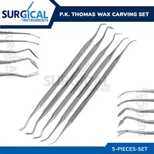 5 Pcs Dental Scaler Scraper Pick Tools Set Kit Double Ended German Grade