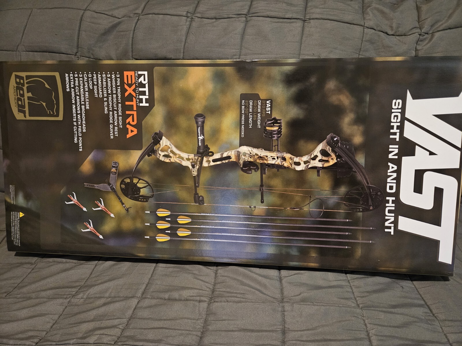 BEAR ARCHERY Vast RTH Extra Compound Bow Kit 4070lbs AVO4A2XOA7R