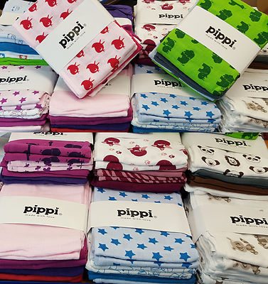Pippi Mullwindeln Stoffwindeln Spucktücher Babywindeln im 8er Pack Windeln