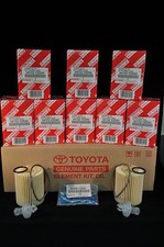 04152-yzza5 Qty 10 Toyota Lexus Oil Filters With Drain Plug Gaskets