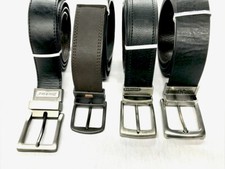 Men's New Genuine Leather Reversible Casual Belts - Choice Size  Color