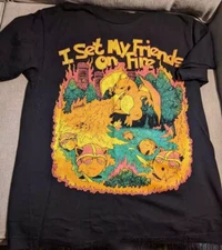 Vintage I Set My Friends on Fire Dragon Shirt Unisex Concert S to 5XL SG003