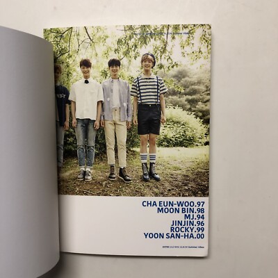 ASTRO 2nd MINI ALBUM SUMMER VIBES WITH PHOTOBOOK AND CD (No