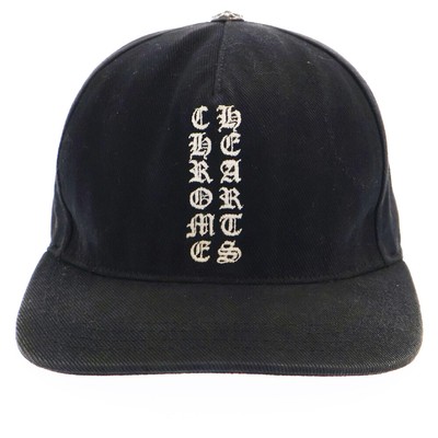 CHROME HEARTS Vertical Logo Hat Vertical Logo Baseball Cap CHROME HEARTS Vertical Logo Hat Vertical Logo Baseball Cap