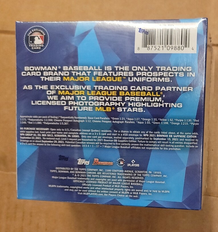 Bowman Baseball Sapphire Edition Box for sale online | eBay