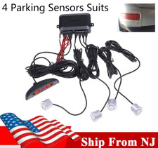 4 Parking Sensor Car Auto Backup Reverse Rear Radar Sound System Alert Alarm Kit