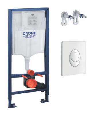 Grohe Rapid SL 3in1-Set WC Vorwandelement Betätigungsplatte Wandwinkel