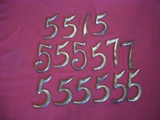 3 inch Solid Brass House Numbers Choose The Ones You Want from the picture