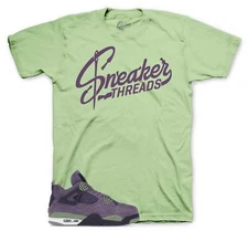 Shirt To Match Jordan 4 Canyon Purple - Sneaker Threads Logo Sneaker Tees
