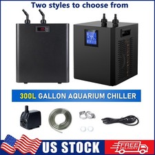 79 Gal 1/3 HP Aquarium Chiller Hydroponic 300L Water Chiller Fish Tank Cooler