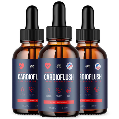 (3 Pack) Cardioflush Drop Blood Support Vitamin Supplement Cardio flush 90 Serv